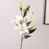 Indoor home furnishing hotel fake flower ornament wedding, simulated 6-head perfume lily flower