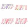 5Pairs Fashion Ruffle Baby Cotton Socks Autumn Spring Cute Toddle Short Tube Socks Sweet Mid-calf Newborn Socks Children