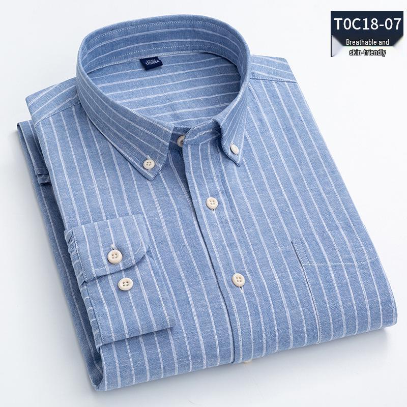 Four Seasons Men s Plaid Long Sleeve Business Shirt XL