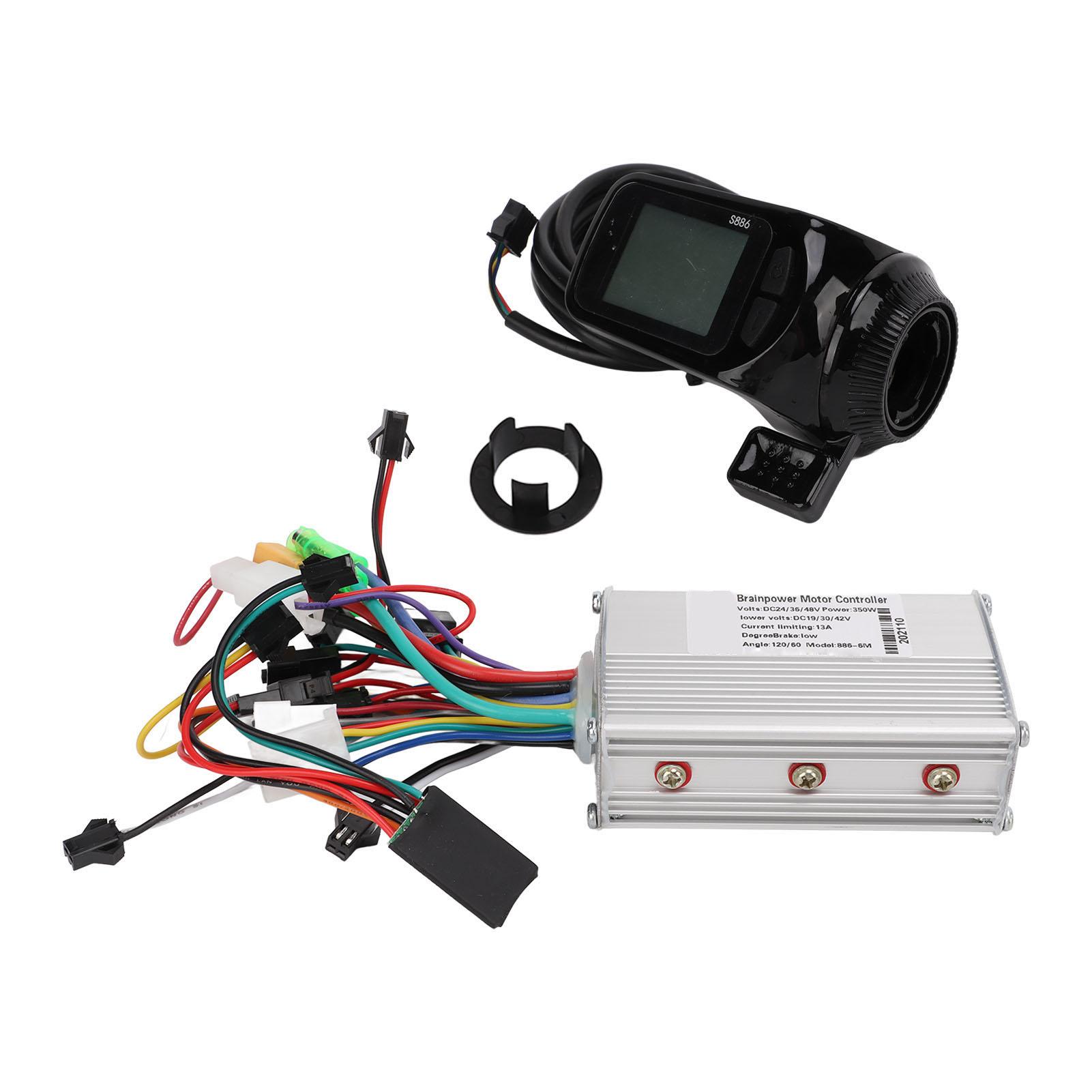 

Контроллер бесщеточного двигателя 24 В 36 В 48 В 350 Вт с ЖК-дисплеем для электрического велосипеда, самоката