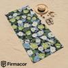 Dark Base Green and White Floral Soft Portable Travel Towel Unisex Ultra Lightweight Oversized Sand Free Quick Dry Beach Towel