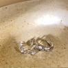 Cold Wind~ Silver Zircon Cross Ring Female Niche Design ins Light Luxury Index Finger Ring Personalized Couple Ring