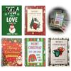 Christmas Surprise Gift Card Book, 10-Page Holiday Holder with Write-On Creative Organizer Notes, Festive Paper Booklet for Xmas Exchange, Stocking