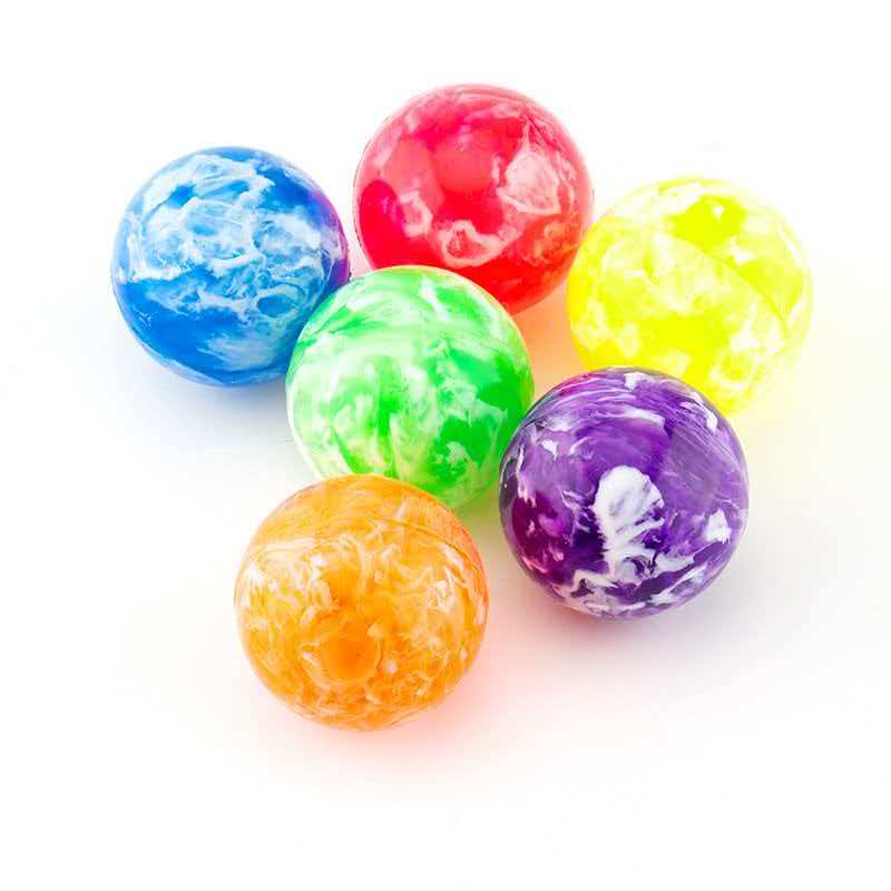 1 PIEZA Pelota de Goma Mármol de Alto Rebote Tamaño Grande 55MM Recuerdos de Fiesta de Cumpleaños Premios de Carnaval Para Adultos Niños Niños Niñas