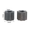 2Pcs Pneumatic Head Adapter Sleeve Actuator Connecting Sleeve Inner Square Outer Octagonal Sleeve Ball Valve Reducer Sleeves