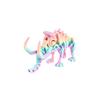 10 Colors 3D Printed Mammoth Model PLA Plastic Animal Simulation Model  Children's Toy