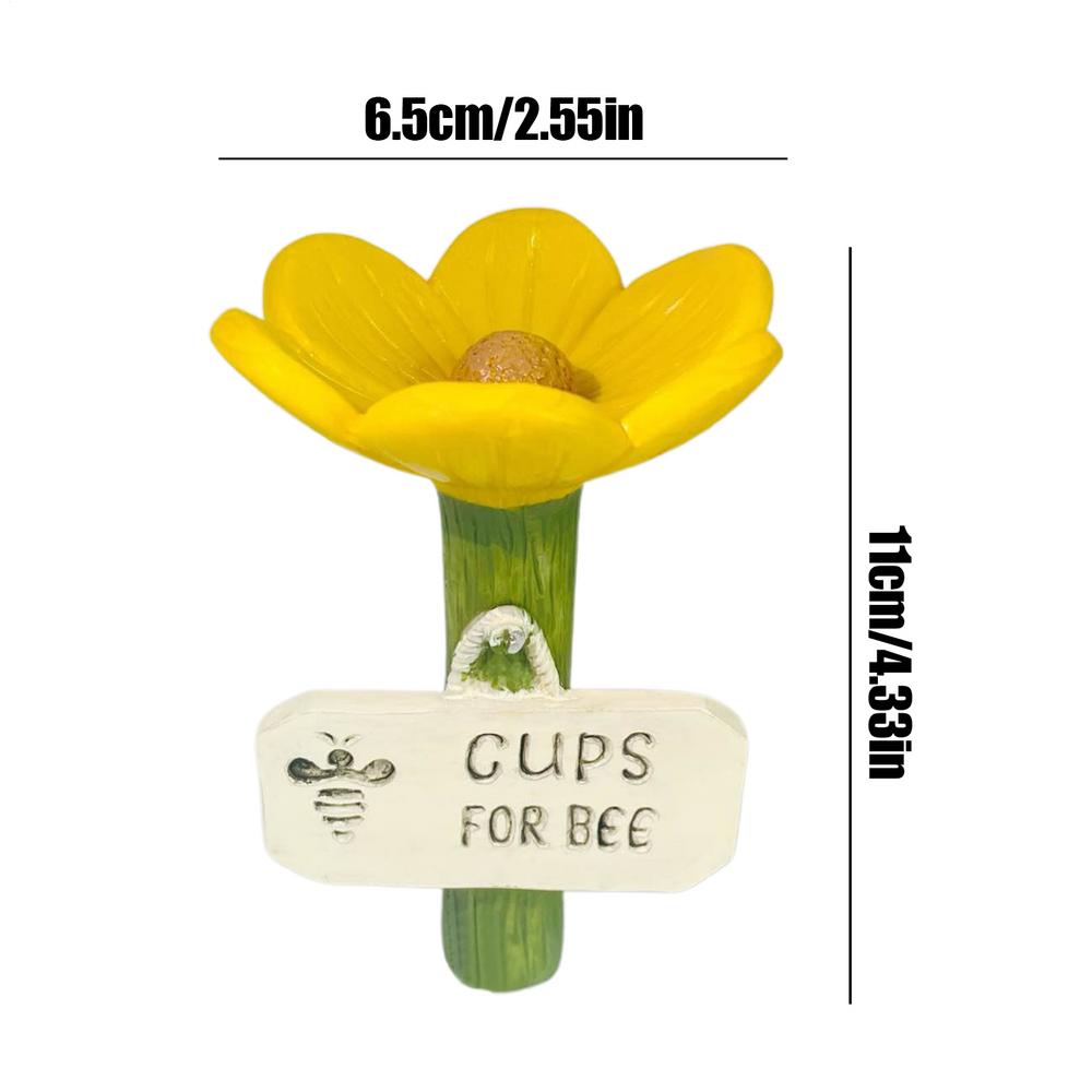 Insect Drinkers Fascinating Drinkers Water Bee Drinking Cup For Wild Pollinator Feeder Flower Shaped Outdoor Drinking Cups