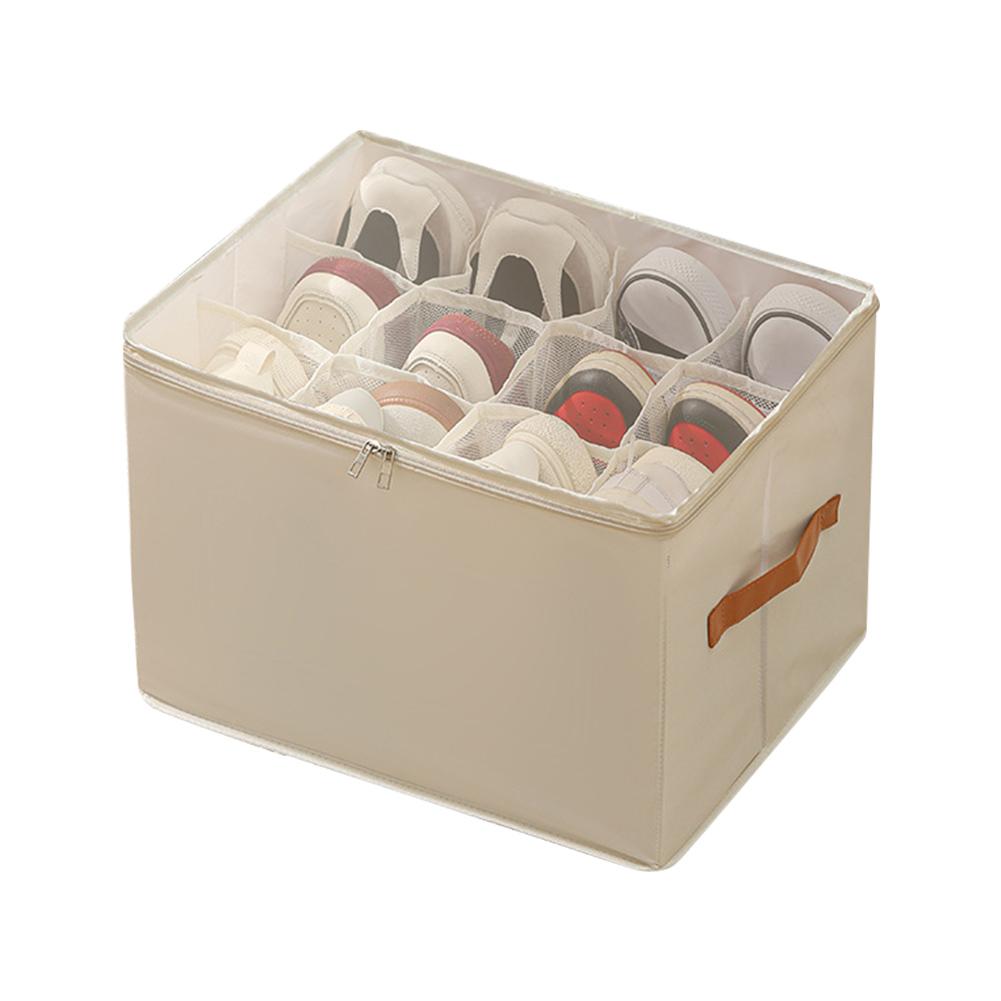 Foldable Shoe Cabinet Storage Box Dustproof Organizer For Shoes Space-Saving Multi-function Storage Used For Wardrobe Sorting
