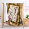 Decke Flanelldecke Emotionaler handgeschriebener Brief Englischer Brief 2D Digitaldruck Decke Decke