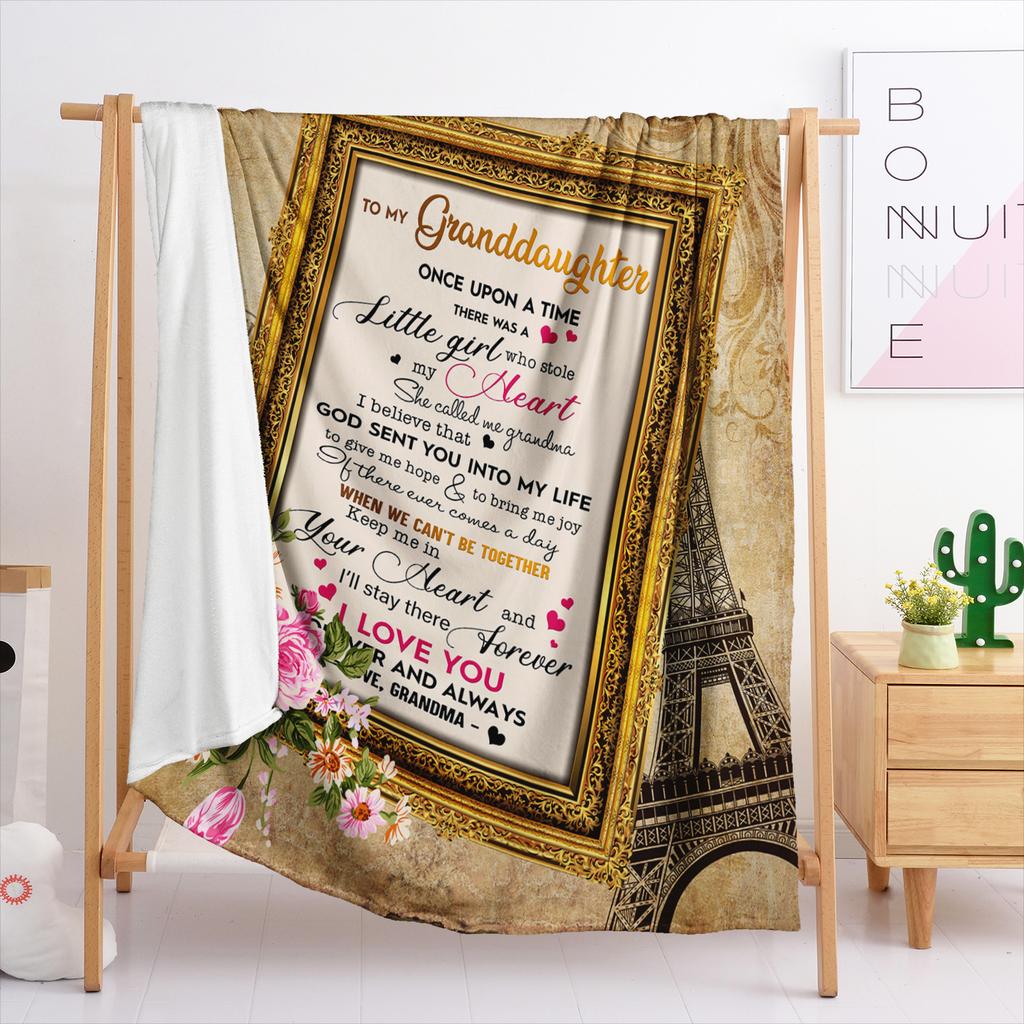Decke Flanelldecke Emotionaler handgeschriebener Brief Englischer Brief 2D Digitaldruck Decke Decke