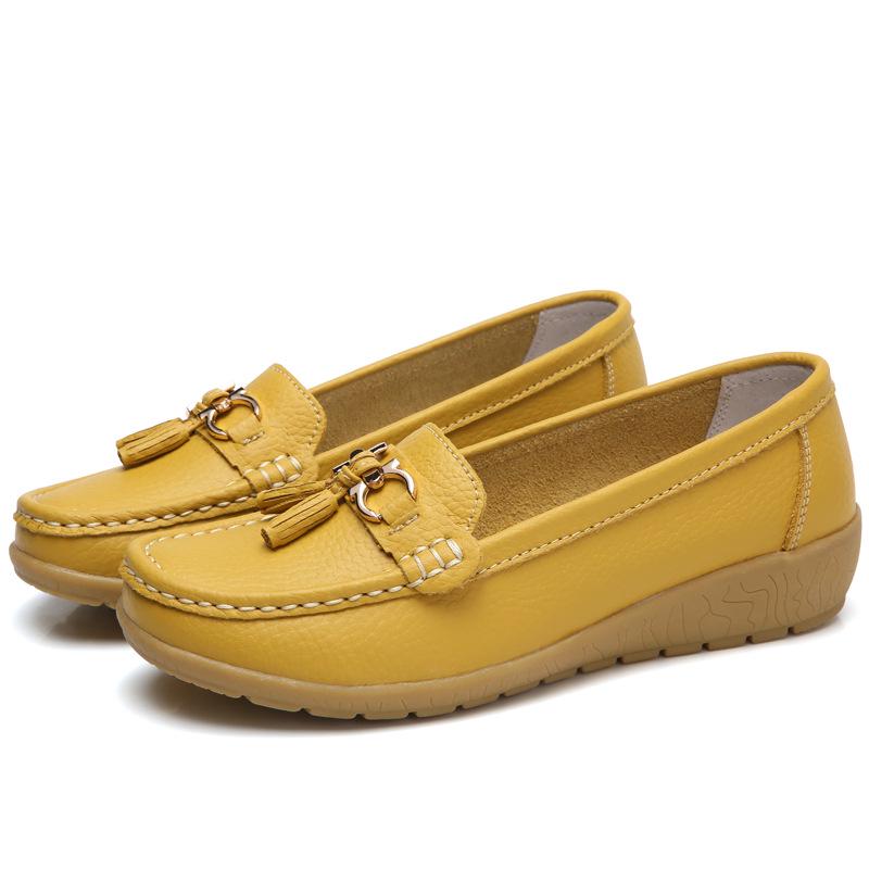 Plus Size Women's Flat Loafers: Comfortable Spring/Autumn Shoes for Moms & Pregnant Women, Sizes 35-44.