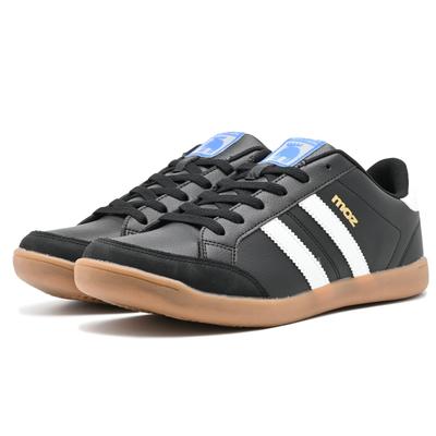 Mozu Retro Classic Sneakers with 3E Equivalent Memory Foam Cushion Insole Size Men's (5222) (Black/White, 25.5 Cm)