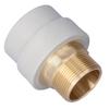 PP connector with brass male thread 50/11/2" turnkey