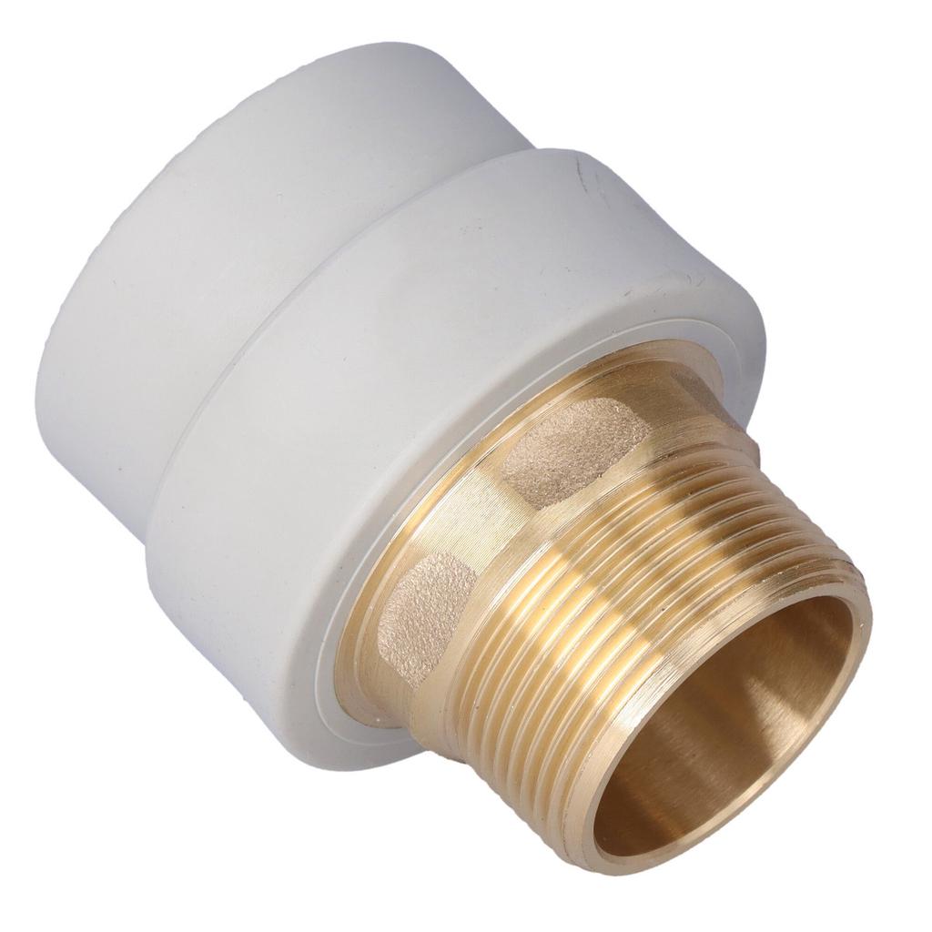 PP connector with brass male thread 50/11/2" turnkey