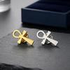Vintage Kreuz Revers Anstecknadeln Damen Brosche Edelstahl Schmuck Anzug Kragen Abzeichen Für Männer