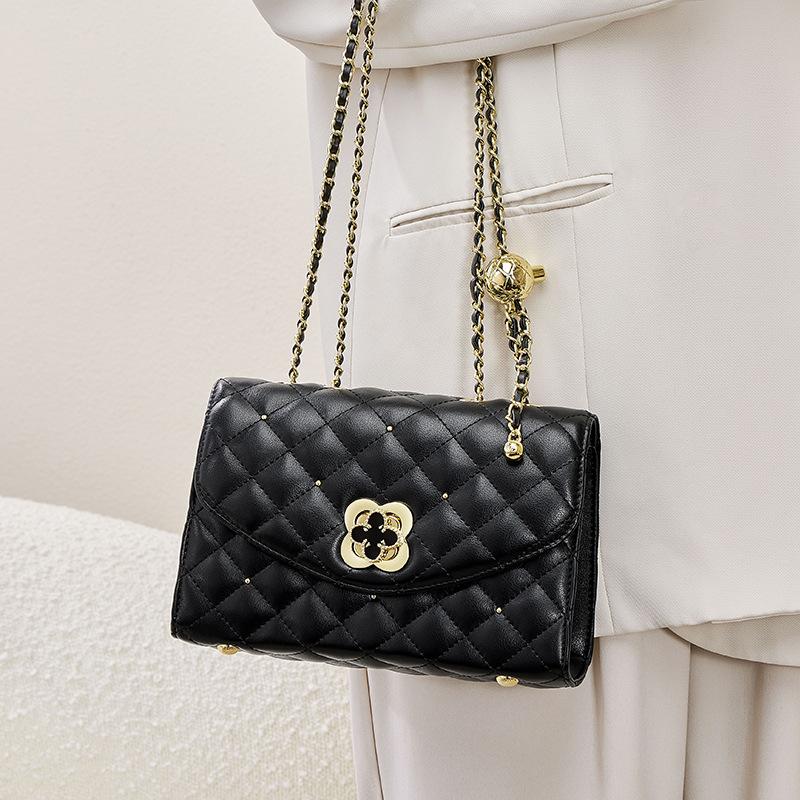 Mrs. Qiao 2025 New Small Square Bag Fashion Chain Bag Crossbody Bag Genuine Leather Women's Bag Shoulder Bag