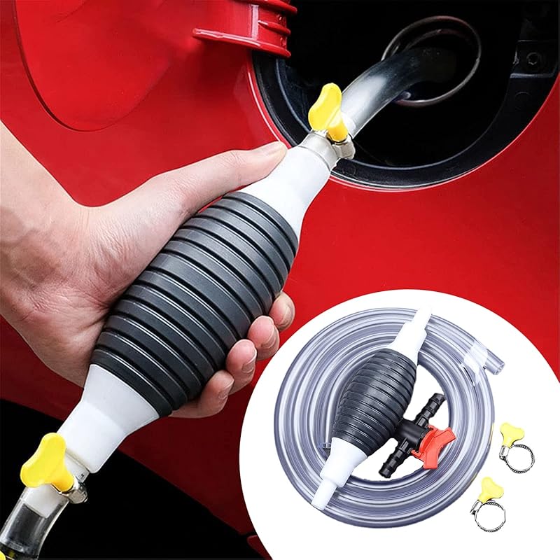 Multifunction Liquid Sucker Pump, Manual Fuel Transfer Pump Gasoline Siphone Hose, Portable Siphon Pump For Gasoline Diesel And Other Liquid Water,