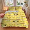 SpongeBob SquarePants Faces Pattern Bedding Set - 3 Piece Comforter Cover Gift for Bedroom,Includes No InsertB114