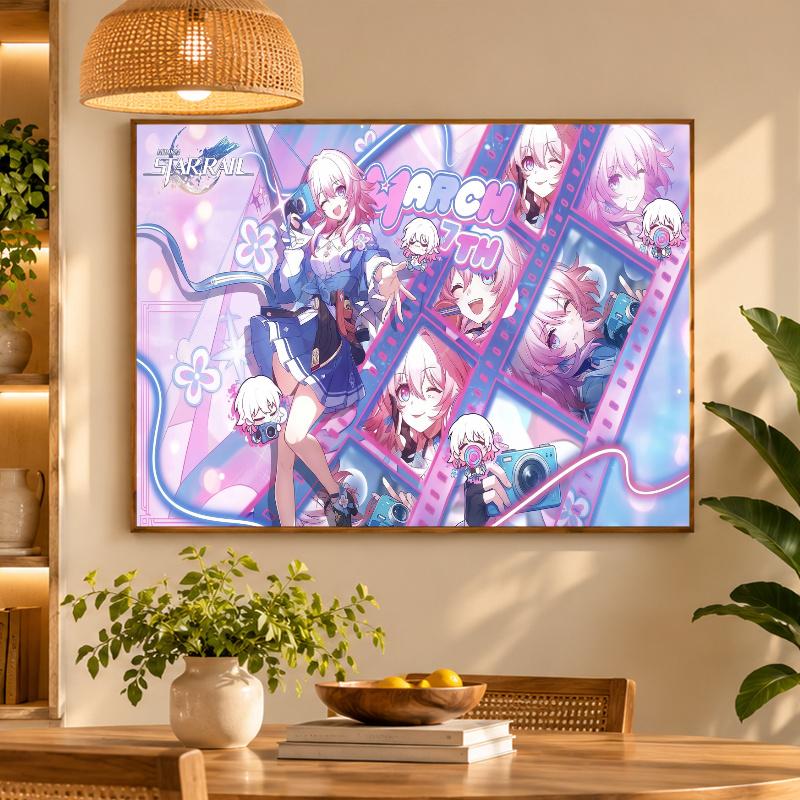 5D Diamond Painting Honkai Star Rail DIY Full Drill Diamond Art Kit Home Decoration