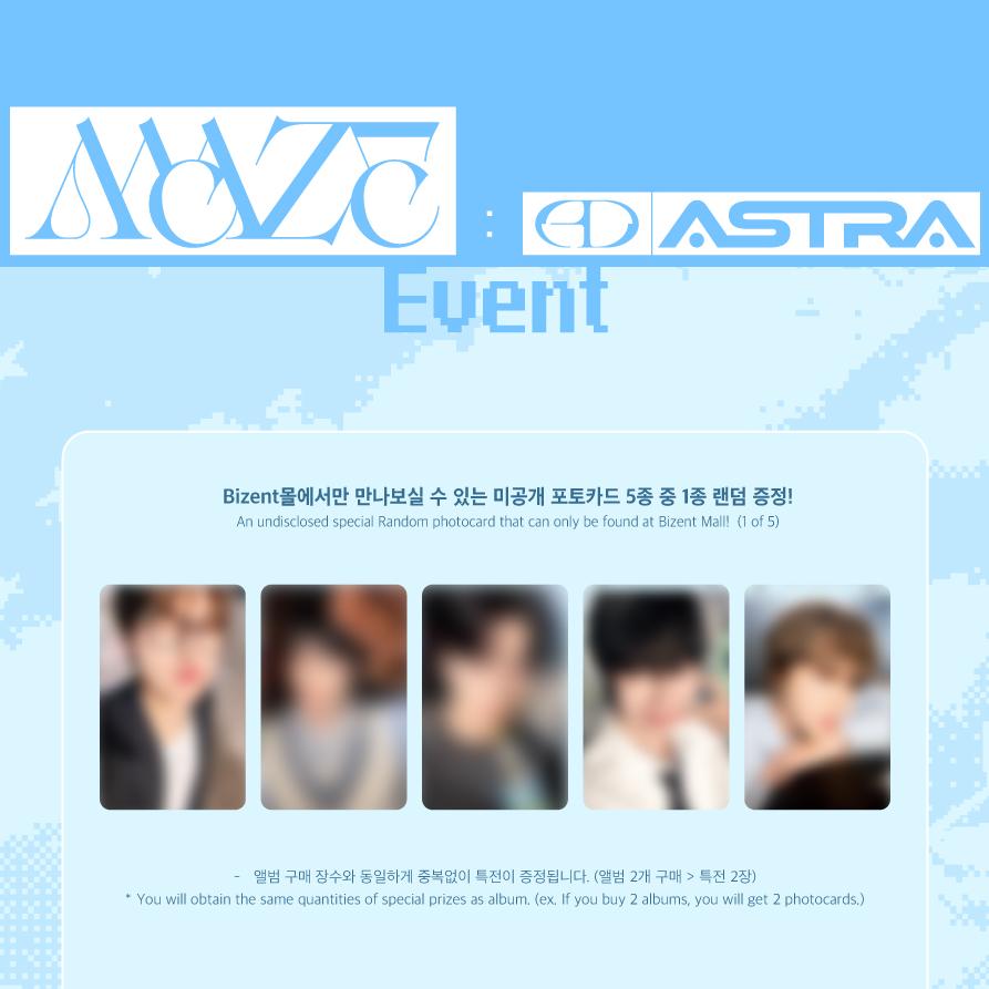 Pre-order ONEWE 4th Mini Album MAZE: AD ASTRA AD ASTRA ver. & bizent POB
