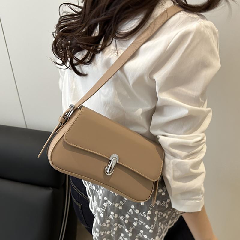 Luxury Women's Tote Handbag Women's Niche Small Square Fashion Messenger Bag Full Grain Leather Shoulder Bag With Tone Zippers