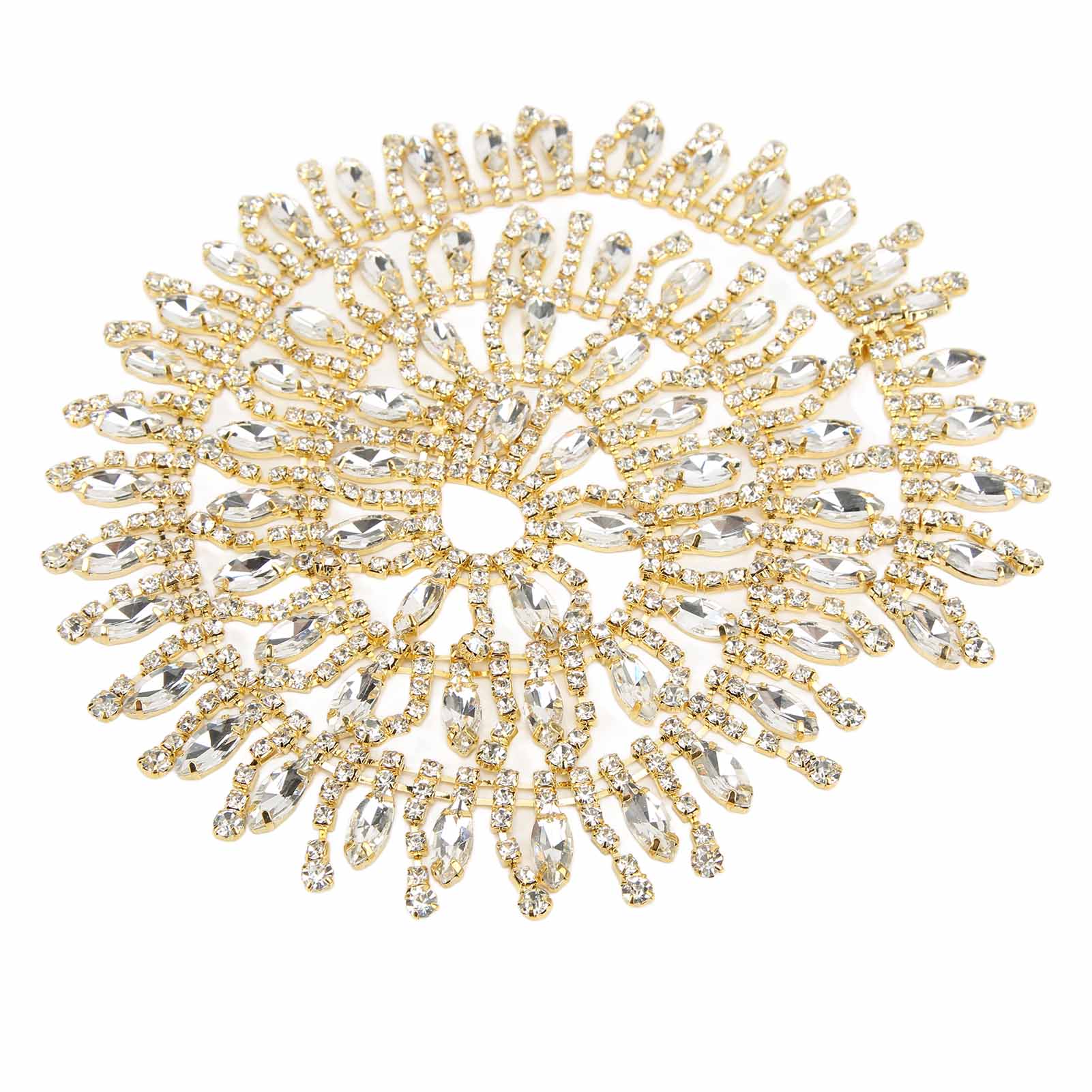 Rhinestone Trim 1yd   Fadeless Elegant Exquisite Tassel Design Wide Application Rhinestone Fringe
