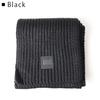 UGG W CHUNKY RIB KNIT SCARF Women's Chunky Rib Knit Scarf, Size 20166 (Black) [Parallel Import]