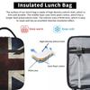 Union Jack Flag Of The UK Insulated Lunch Bag for Women Office Cooler Thermal Food Box Tote Portable Lunch Boxes Container