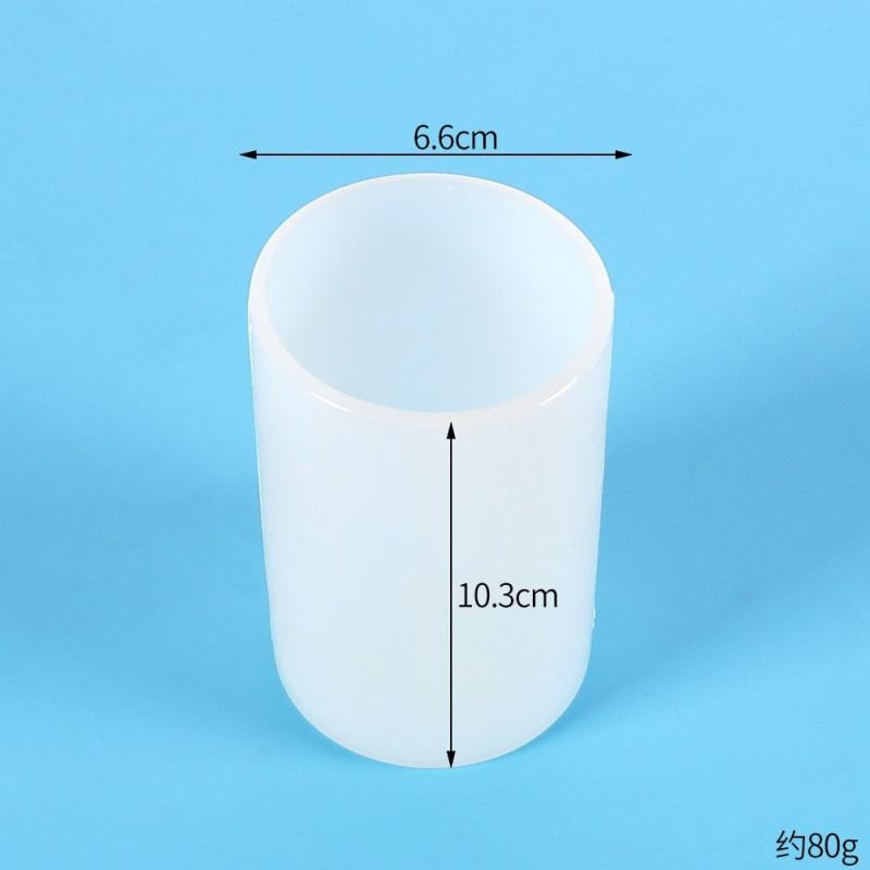 Cylindrical Silicone Mold DIY Epoxy Resin Candle Mold Aromatherapy Candle Clay Gypsum Process Casting Mold Christmas Decoration