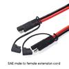 SAE to SAE Quick Disconnect Wire Harness SAE Connector for Solar Panel Battery