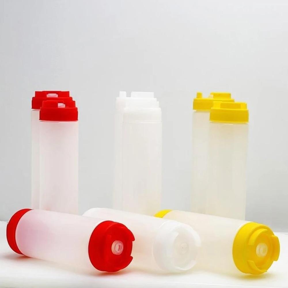 16/20/24oz Sauce Dispenser Plastic Olive Oil Dispensers Double Head Sauce Bottles  Mustard