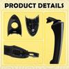 Pair Exterior Door Handle for 2011-2015 Hyundai Sonata Front&Rear Left Black EXD