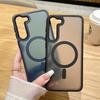 New Ultrathin Antiskid Translucent Case For Samsung Galaxy S25 S24 Ultra S23 S22 Plus S20 S21 FE Magsafe Magnetic Protect Cover
