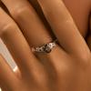 MODIAN 925 Silver Geometric Delicate Leaf Rings Classic Cocktail Party Fine Jewelry For Women Mother Mom Wife Girls