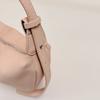 Minimalist Crossbody Bag for Women Soft Leather Shoulder Bag Zip Closure Trendy Hobo Style Handbag