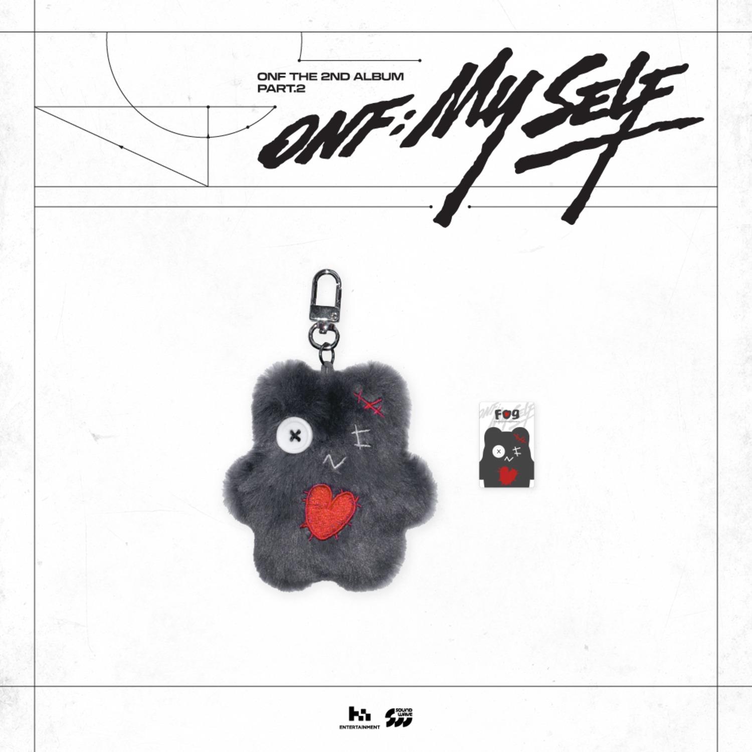 POP-UP СТОК ONF [ONF; [МОЙ САМ] MD - Брелок-кукла FOG FOG DOLL KEYRING