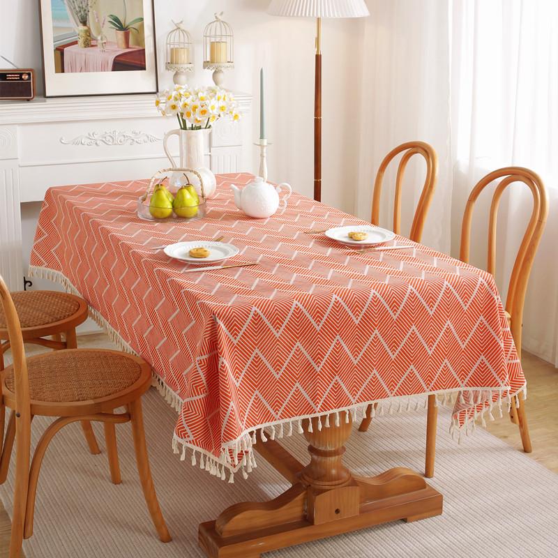 Famous Tablecloth Art Polyester Cotton Bohemian Pop Rectangular Dining Table Cloth Coffee Table Cloth Cover Towel