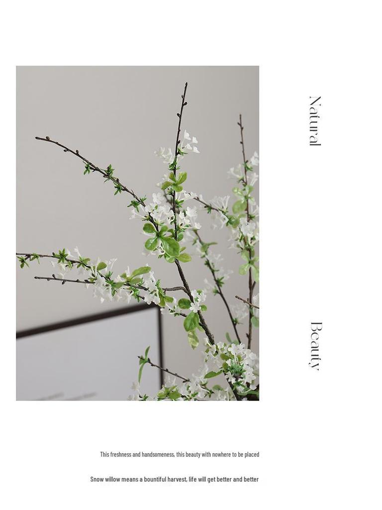 Ramo Nórdico de Salgueiro Gato Artificial para Decoração de Casa