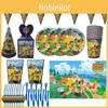 Adorable Animal Crossing Party Supplies For Kids Enhance Birthday Atmosphere With Plates And Tablecloth