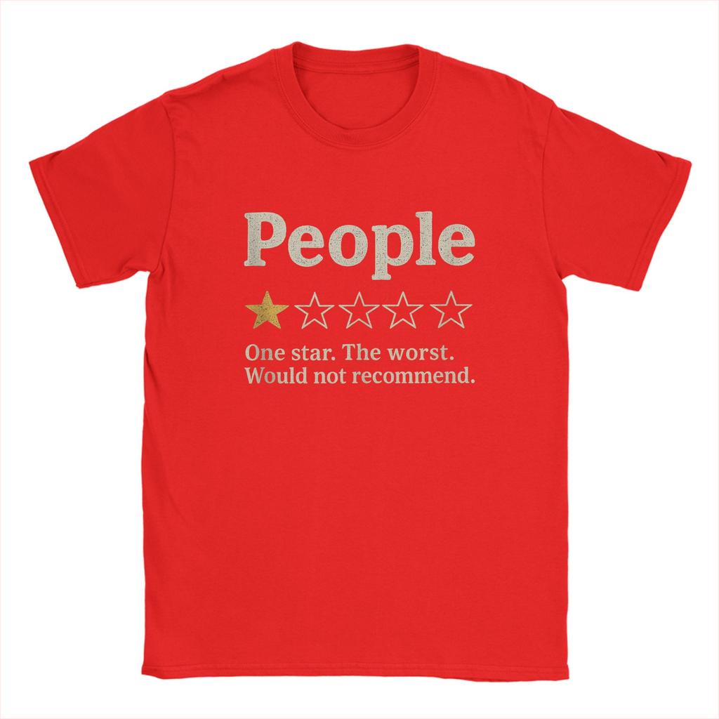 People One Star Rating Would Not RecomUnisexd Introvert T Shirt Beach Harajuku T Shirts Unisexs Cotton O Neck Oversize Clothes