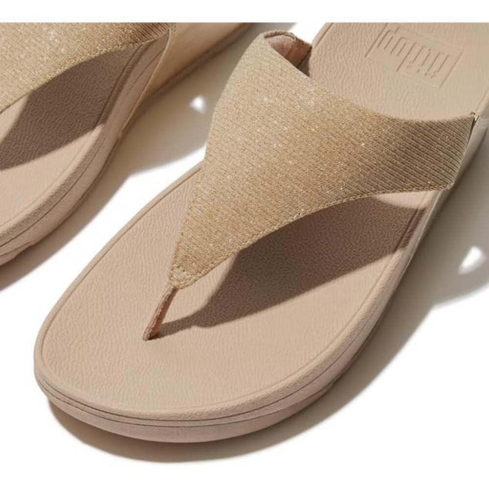 Sandale Fitflop Lulu Shimmerlux cu bară între degete cm, de damă, bej, 24.5