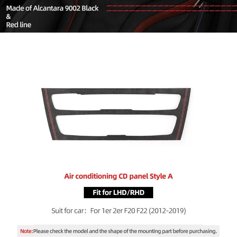 Betterhumz For BMW F20 F21 F22 Series 1 2 M235i Car Interior Air Conditioner CD Trim Panel Sticker Made of Alcantara Accessories