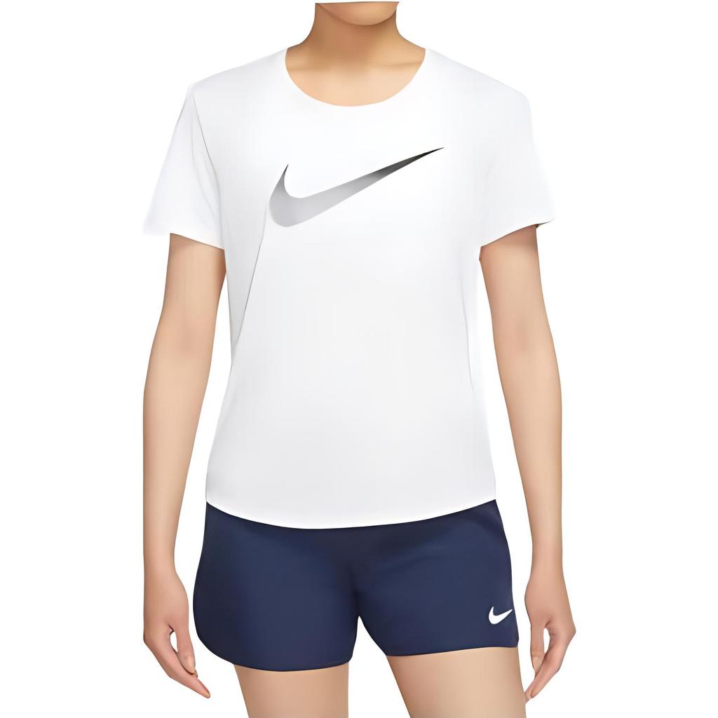 New Nike Set in Sleeve T Shirt Women's White DX1026-100