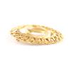 Great CHANEL Brooch COCO Mark Chain Design Gold Women 96P Used