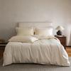 Pure Cotton Shares Xinjiang Velvet Solid Color Four-piece Set Cotton Simple Satin Skin-friendly Pure Cotton Satin Four-piece Set