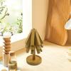 Wooden Cup Coaster Set Tree Shape Heat Resistant Foldable Plates And Coasters Hot Pads For Countertops Foldable For Kitchen