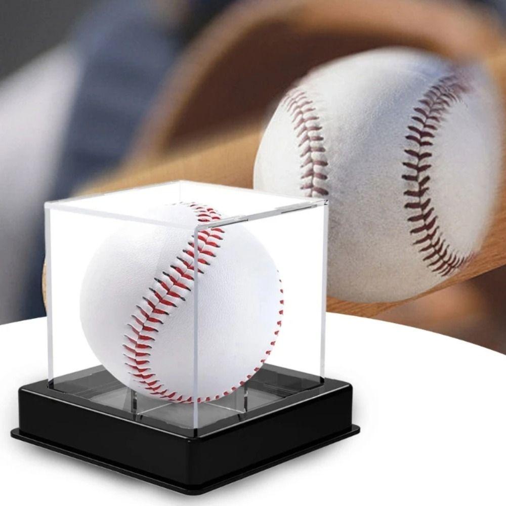 Dustproof Baseball Box Acrylic Storage Box Baseball Softball Baseball Display Case  Golf Tennis