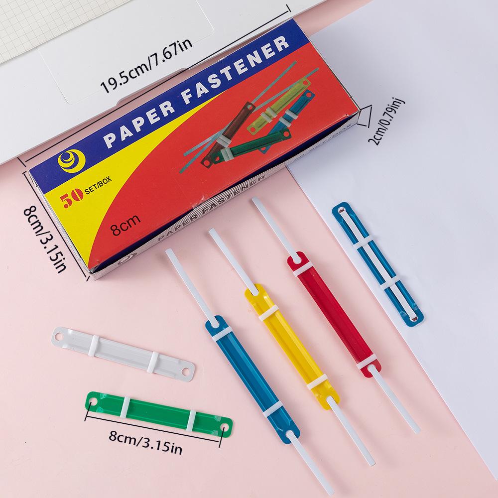 Nickel-Plated Colorful Metal Binder Clips and Rings - 8cm