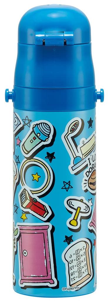 Skater Water Bottle Doraemon Sticker 470ml Direct Drinking Stainless Steel Sports Bottle Children's SDC4-A