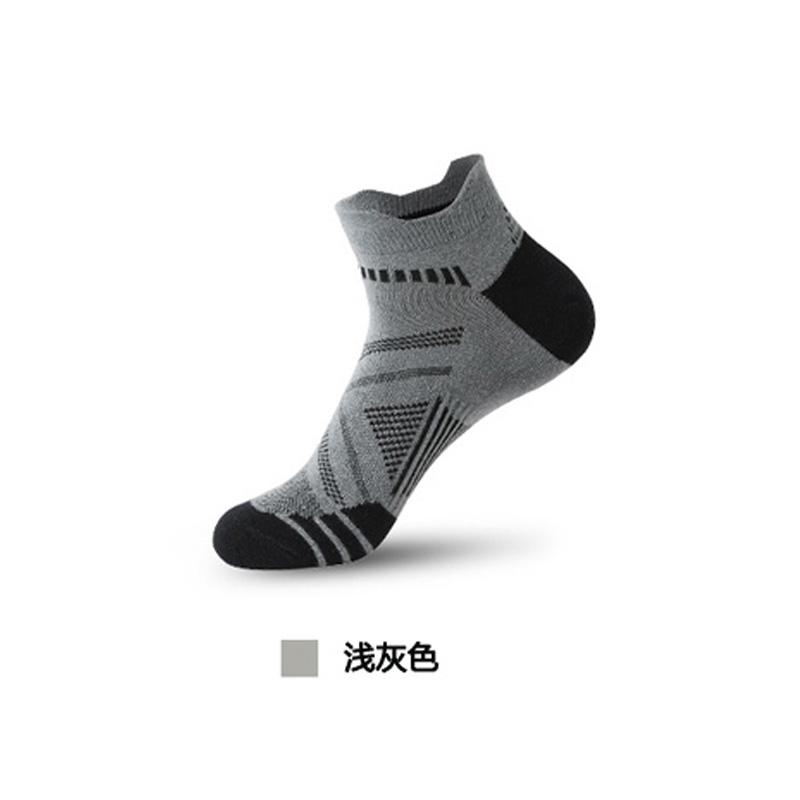 

1 пара компресійних шкарпеток для гомілкостопа для чоловіків, низькі компресійні шкарпетки для бігу з підтримкою гомілкостопа EU38-43 світло-сірого кольору